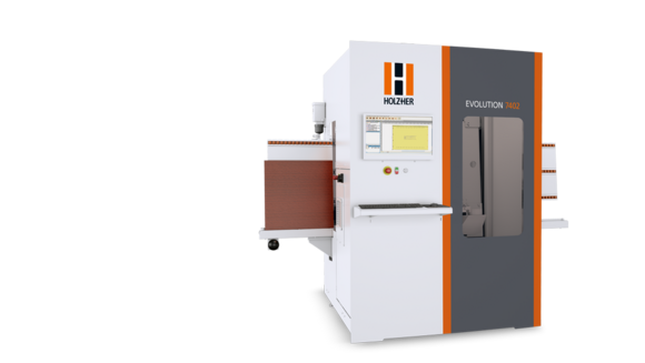 EVOLUTION 7402, the vertical drilling and cutting center from HOLZ-HER